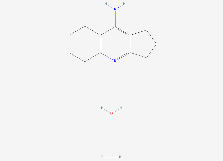 Two-dimensional chemical structure of Ipidacrine hydrochloride hydrate, CAS 118499-70-0
