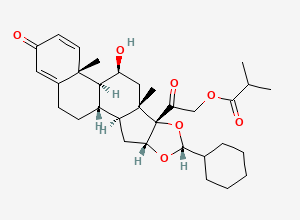 Two-dimensional chemical structure of Ciclesonide