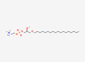 Two-dimensional chemical structure of Edelfosine, (R)-
