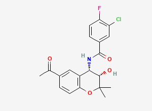 Two-dimensional chemical structure of Tonabersat