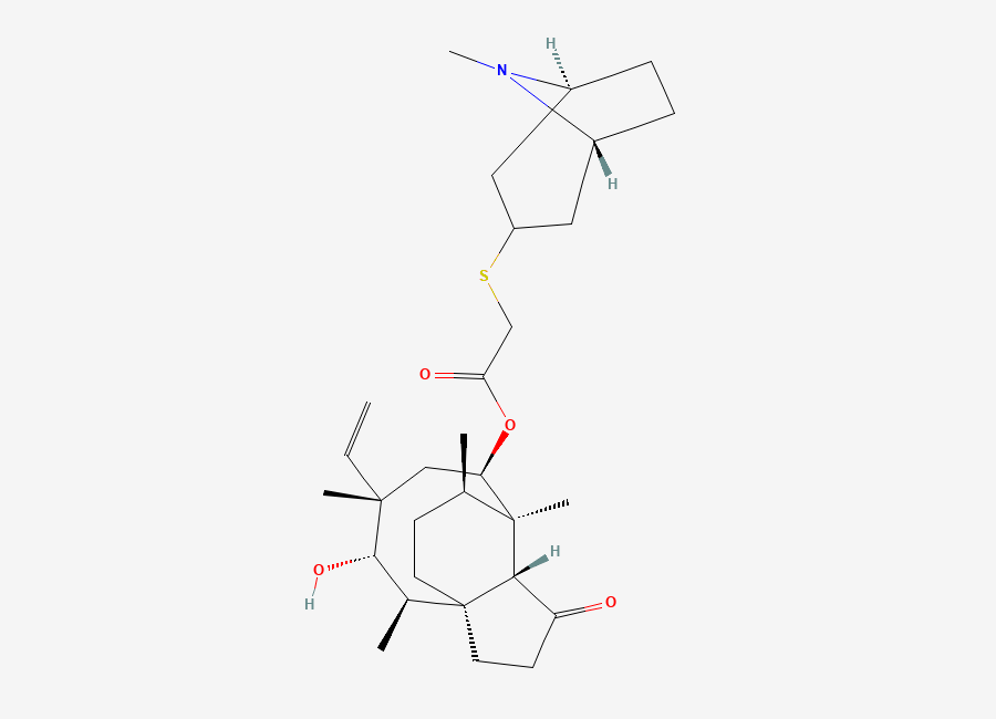 Two-dimensional chemical structure of Retapamulin