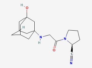 Two-dimensional chemical structure of Vildagliptin