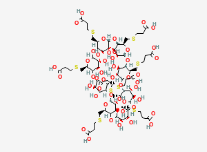 Two-dimensional chemical structure of Sugammadex, CAS 343306-71-8