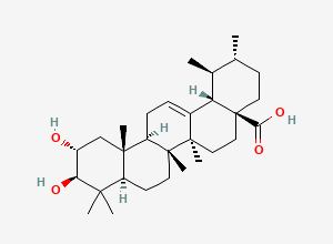 Two-dimensional chemical structure of Corosolic Acid