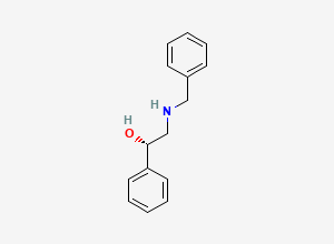 Two-dimensional chemical structure of (1S)-2-(benzylamino)-1-phenylethan-1-ol
