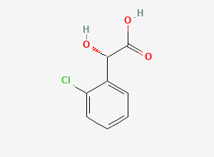 Two-dimensional chemical structure of (S)-2-Chloromandelic acid