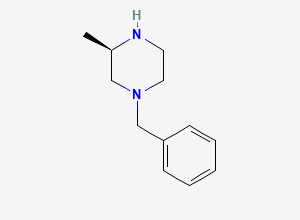 Two-dimensional chemical structure of (3R)-1-benzyl-3-methylpiperazine