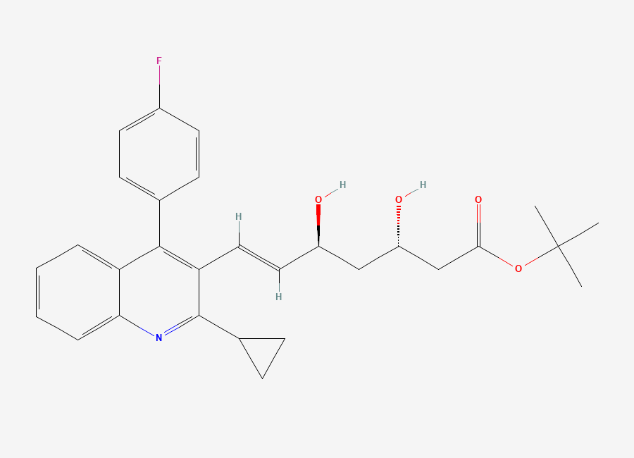 Two-dimensional chemical structure of Pitavastatin Impurity 67, CAS 586966-55-4
