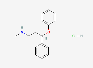 Two-dimensional chemical structure of Atomoxetine EP Impurity A (HCl salt), CAS 873310-33-9