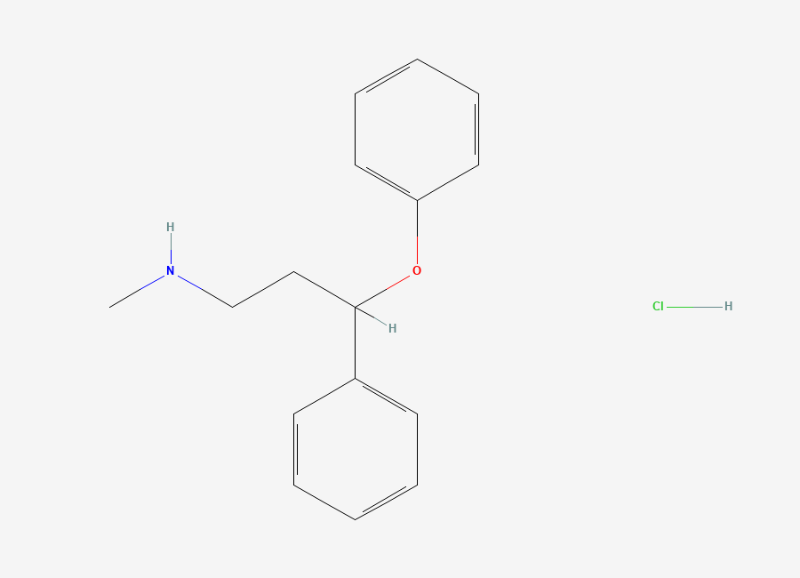 Two-dimensional chemical structure of Atomoxetine EP Impurity A (HCl salt), CAS 873310-33-9