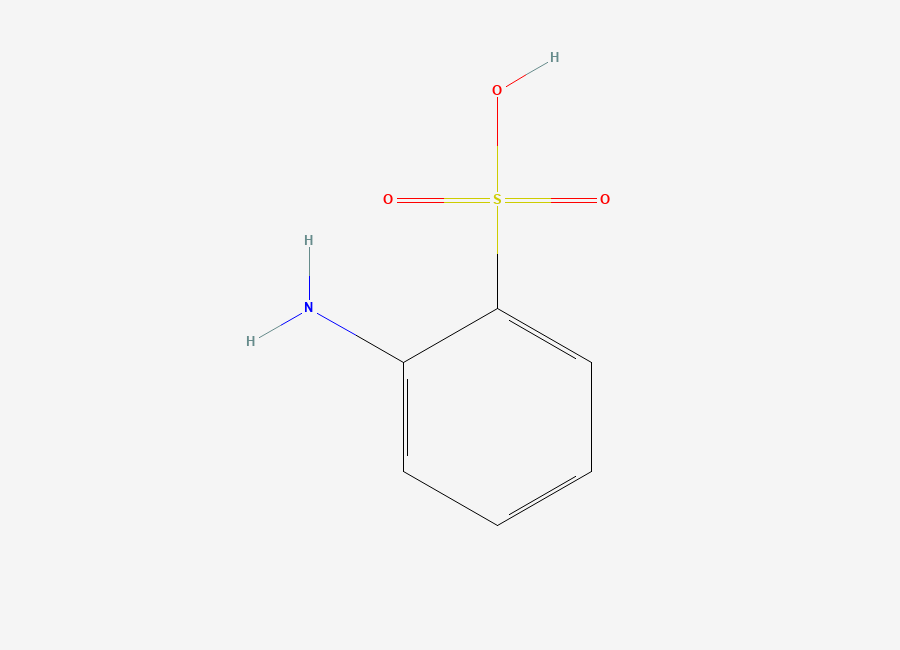 Two-dimensional chemical structure of 2-Aminobenzenesulfonic acid, CAS 88-21-1