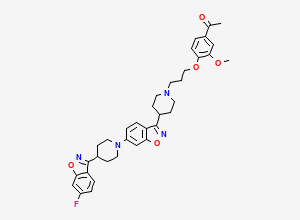 Two-dimensional chemical structure of Iloperidone Dimer Impurity, CAS 1375651-23-2