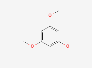 Two-dimensional chemical structure of 1,3,5-Trimethoxybenzene, CAS 621-23-8