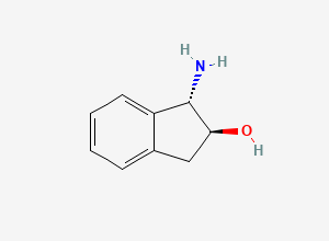 Two-dimensional chemical structure of (1S,2S)-1-Amino-2-indanol