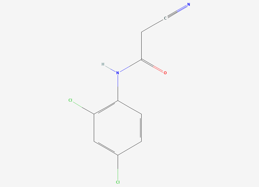 Two-dimensional chemical structure of 2-cyano-N-(2,4-dichlorophenyl)acetamide