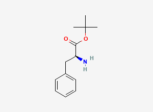 Two-dimensional chemical structure of tert-butyl (2S)-2-amino-3-phenylpropanoate