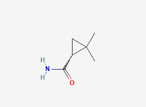 Two-dimensional chemical structure of (R)-2,2-Dimethylcyclopropane-1-carboxamide