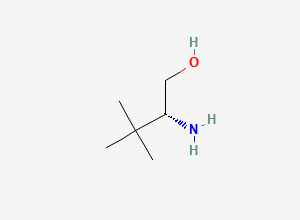 Two-dimensional chemical structure of (2R)-2-Amino-3,3-dimethylbutan-1-ol