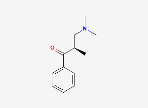 Two-dimensional chemical structure of Dextropropoxyphene EP Impurity F (Free Base), CAS 91-03-2