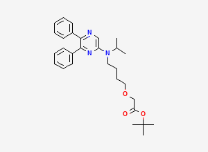 Two-dimensional chemical structure of Selexipag t-butyl ester Impurity, CAS 475084-96-9
