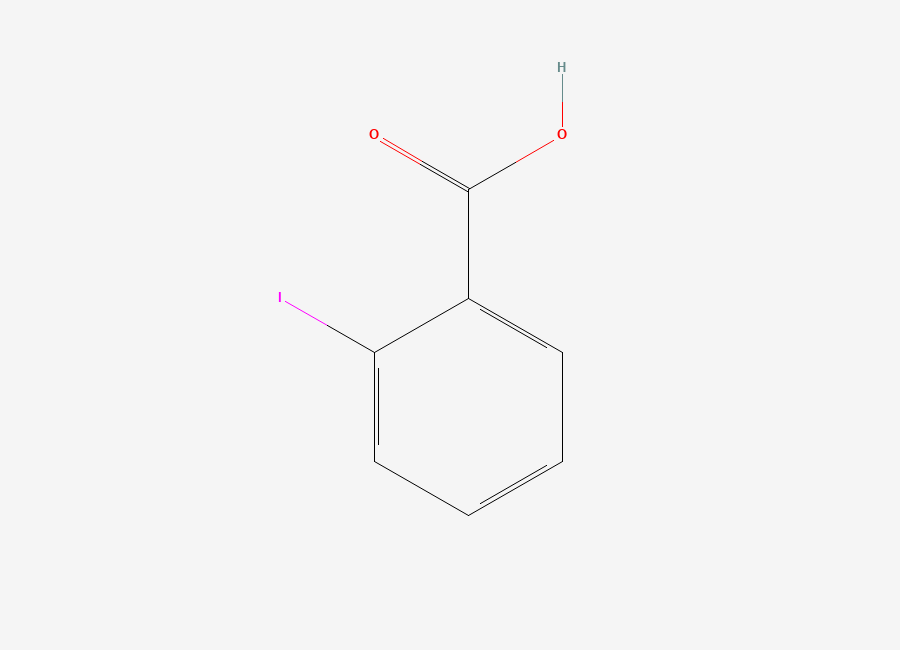 Two-dimensional chemical structure of 2-Iodobenzoic acid