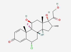 Two-dimensional chemical structure of 16α-Chloro Dexamethasone, CAS 1744-64-5