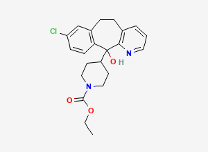 Two-dimensional chemical structure of Loratadine EP Impurity A/ Loratadine Related Compound F, CAS 133284-74-9