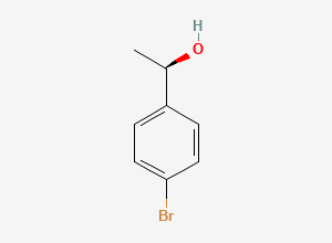 Two-dimensional chemical structure of (1R)-1-(4-bromophenyl)ethan-1-ol
