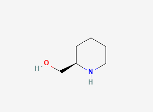 Two-dimensional chemical structure of (2R)-piperidin-2-ylmethanol