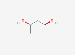 Two-dimensional chemical structure of 2,4-Pentanediol, (+)-