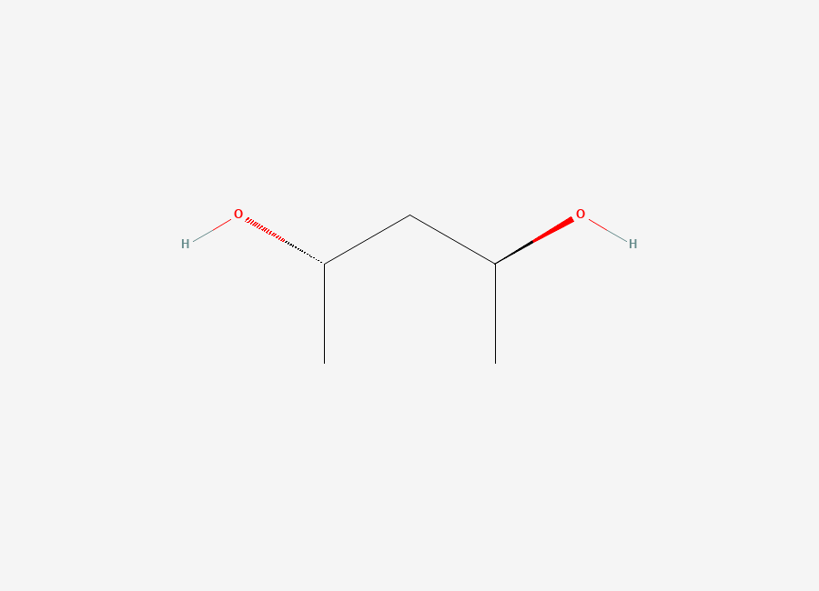 Two-dimensional chemical structure of 2,4-Pentanediol, (+)-