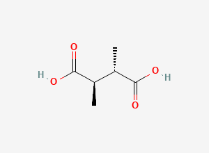 Two-dimensional chemical structure of rel-(2R,3S)-2,3-Dimethylbutanedioic acid