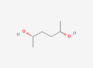 Two-dimensional chemical structure of 2,5-Hexanediol, (2S,5S)-