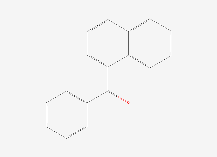 Two-dimensional chemical structure of 1-Benzoylnaphthalene