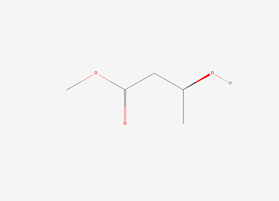 Two-dimensional chemical structure of Methyl 3-hydroxybutyrate, (S)-