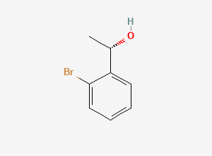Two-dimensional chemical structure of 1-(2-Bromophenyl)ethan-1-ol