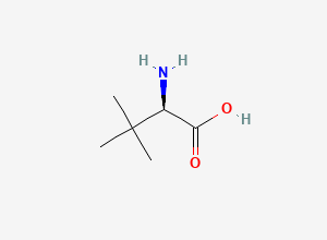 Two-dimensional chemical structure of D-tert-leucine