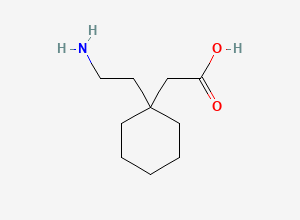 Two-dimensional chemical structure of Gabapentin EP Impurity G (free base) / Gabapentin Related Compound G, CAS 1500558-49-5