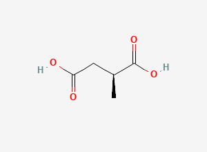 Two-dimensional chemical structure of (S)-(-)-Methylsuccinic Acid