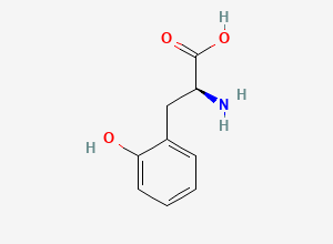 Two-dimensional chemical structure of (-)-o-Tyrosine