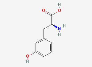 Two-dimensional chemical structure of L-m-tyrosine