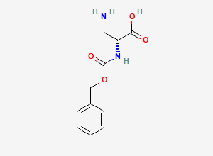 Two-dimensional chemical structure of 3-Amino-N-((phenylmethoxy)carbonyl)-D-alanine