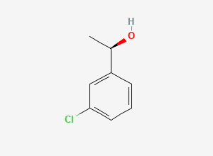 Two-dimensional chemical structure of (1R)-1-(3-chlorophenyl)ethan-1-ol