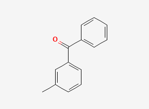 Two-dimensional chemical structure of 3-Methyl-benzophenone, CAS 643-65-2
