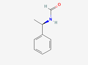 Two-dimensional chemical structure of (r)-N-(1-phenylethyl)formamide, CAS 31502-34-8
