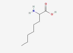 Two-dimensional chemical structure of 2-Aminooctanoic acid