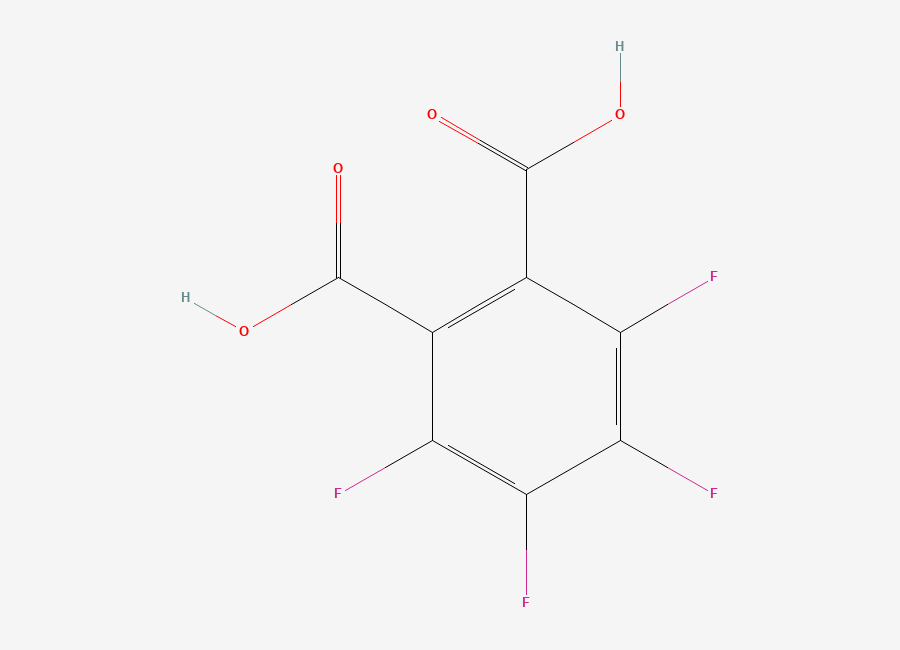 Two-dimensional chemical structure of 3,4,5,6-Tetrafluorophthalic acid