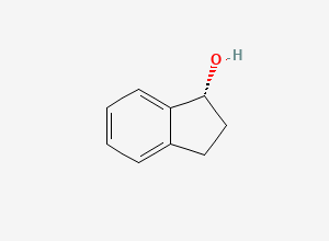 Two-dimensional chemical structure of (1R)-2,3-dihydro-1H-inden-1-ol