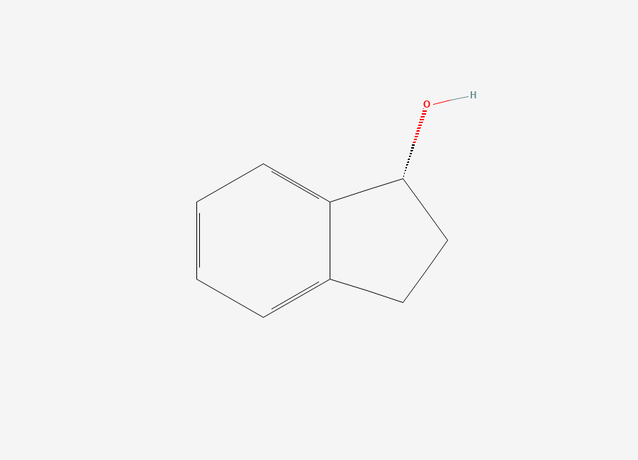 Two-dimensional chemical structure of (1R)-2,3-dihydro-1H-inden-1-ol