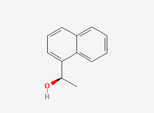 Two-dimensional chemical structure of (1R)-1-(Naphthalen-1-yl)ethan-1-ol